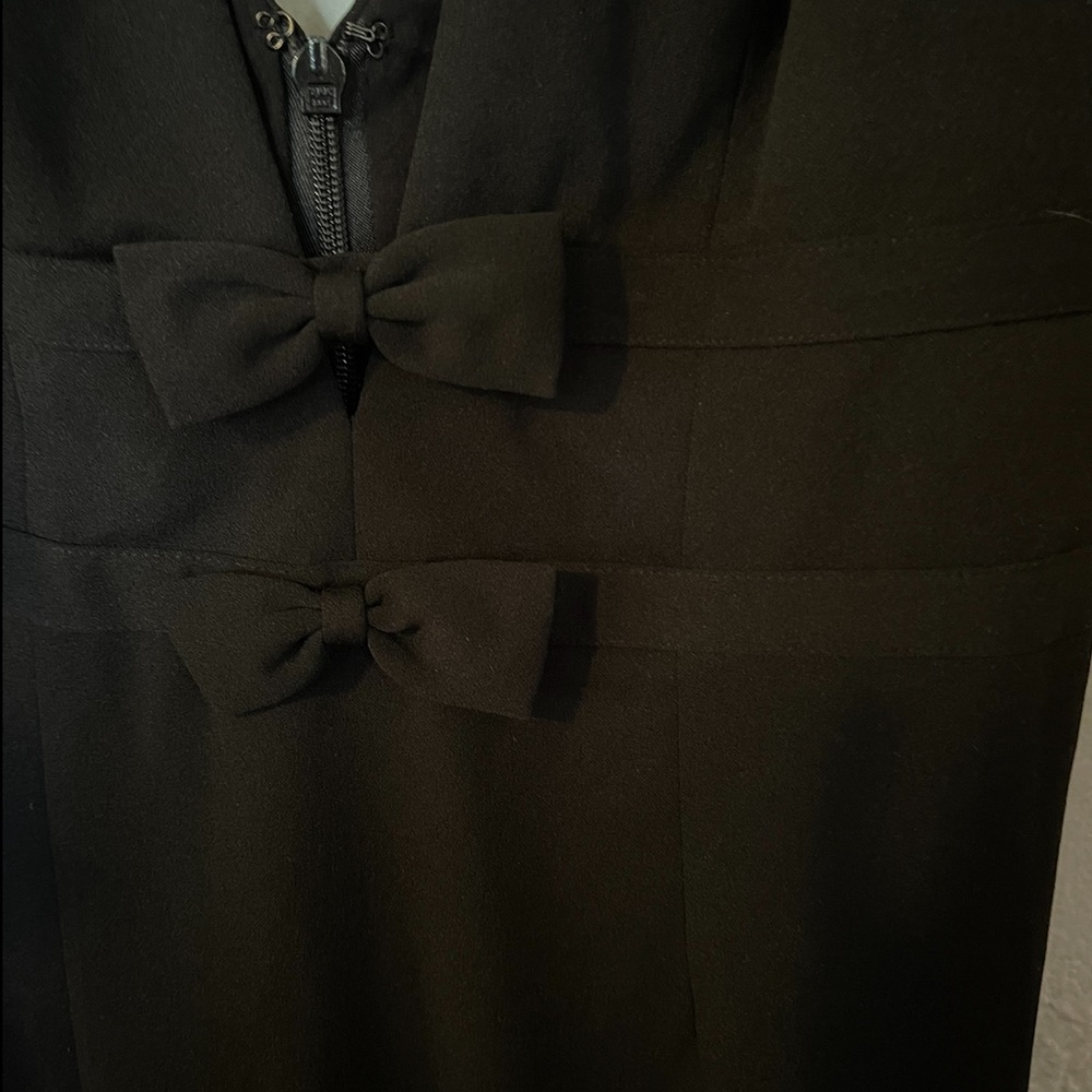 Dress The Population Black Elegant Dress With Bows - Picture 4 of 6